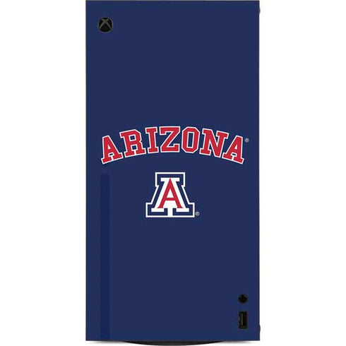 University of Arizona Primary Logo Blue XBox Series X Digital Edition Console Skin
